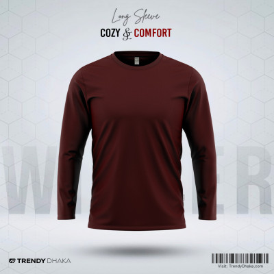 Premium Long Sleeve Tshirt - Maroon